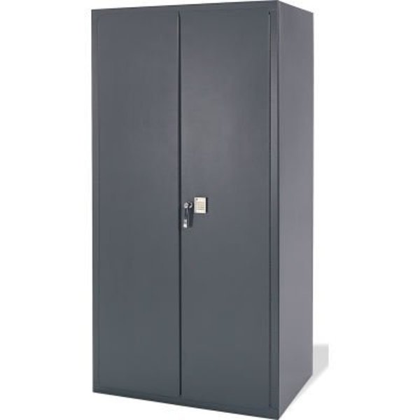 Valley Craft Electronic Locking Storage Cabinet 36x24x72 Charcoal F85875A0